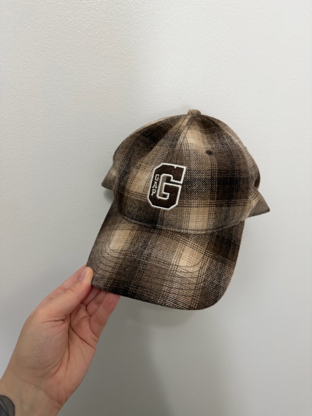 GAP Plaid Cap with Embroidered G - Baseball Cap